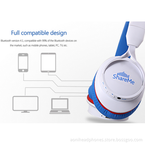 Stereo Bluetooth Headphones, Bluetooth 4.1 Noise Reduction